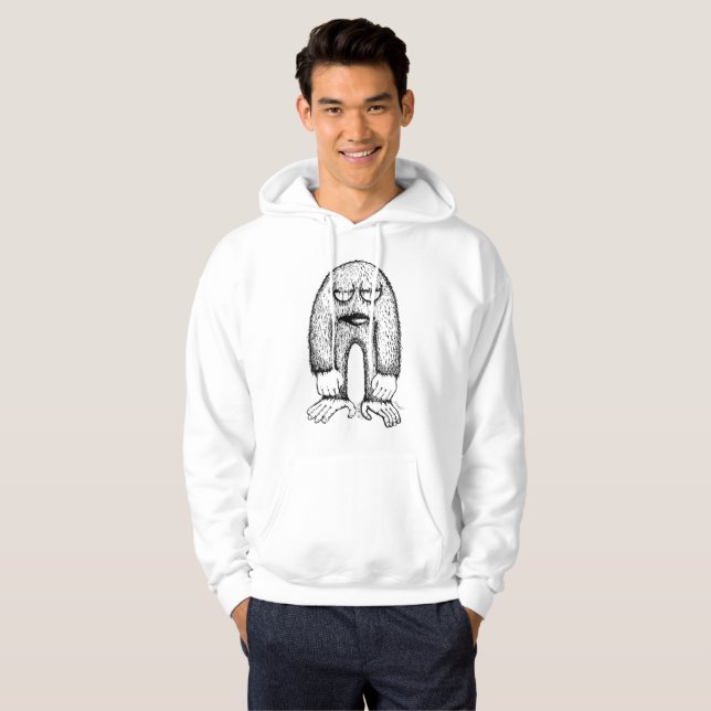 Grumpy Little Monster Indie Sketch Hoodie (Front Full)