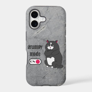 Grumpy mode on funny fat cat
