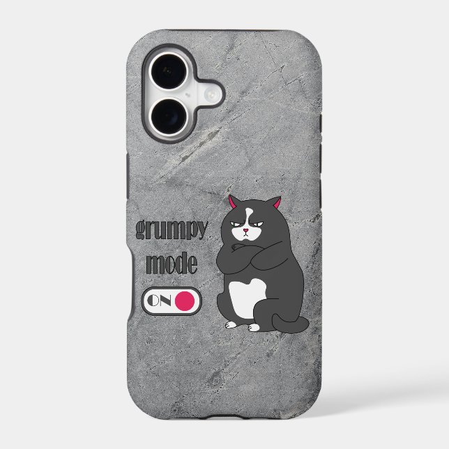 Grumpy mode on funny fat cat  (Back)