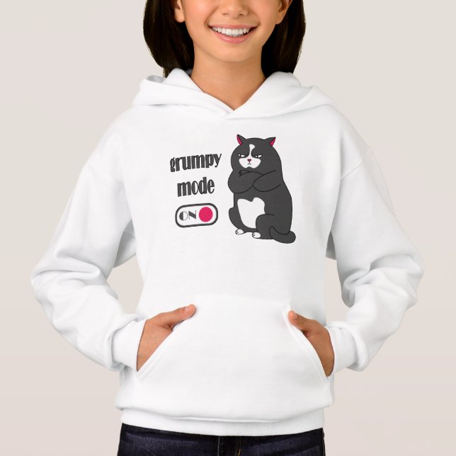 Grumpy mode on funny fat cat  (Front)