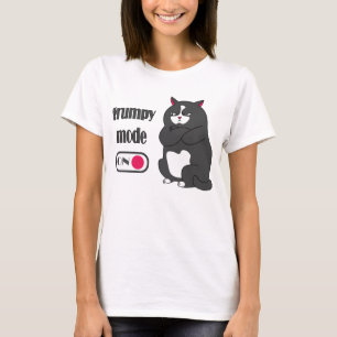 Grumpy mode on funny fat cat T-Shirt