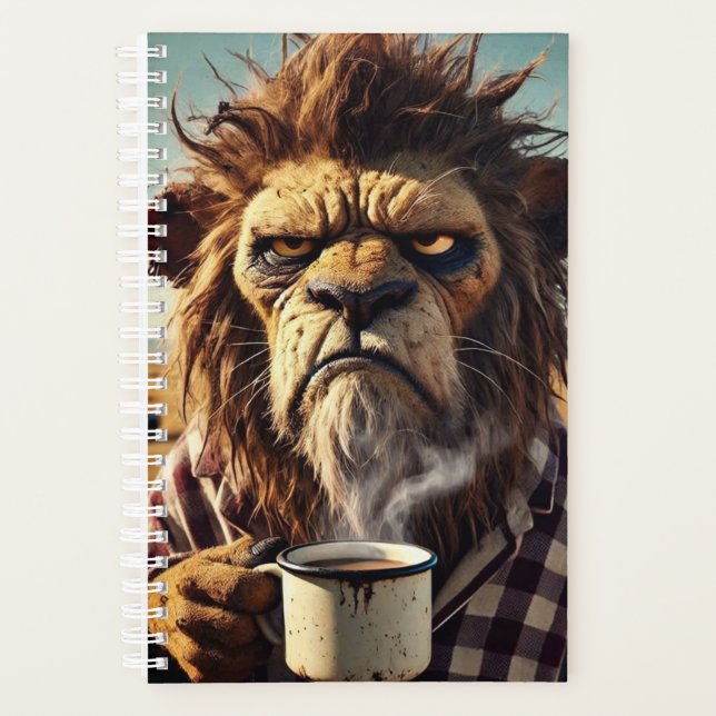 Grumpy Morning Lion Planner (Front)
