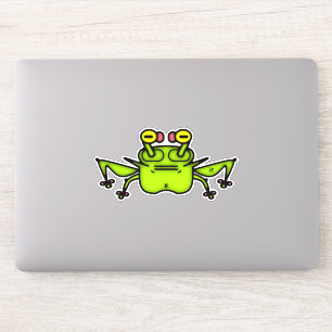 Grumpy odd frog toad v3 sticker