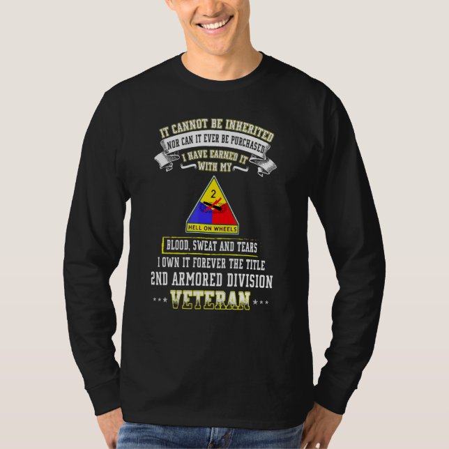 Grumpy Old 2nd Armoured Division Veteran Father Da T-Shirt (Front)