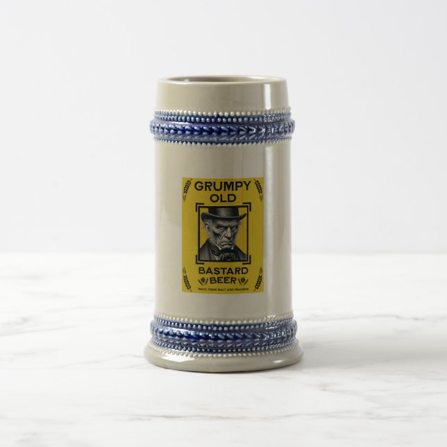 Grumpy Old Bastard Beer Stein (Center)