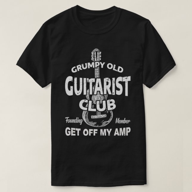 Grumpy Old Guitarist Clubs  T-Shirt (Design Front)