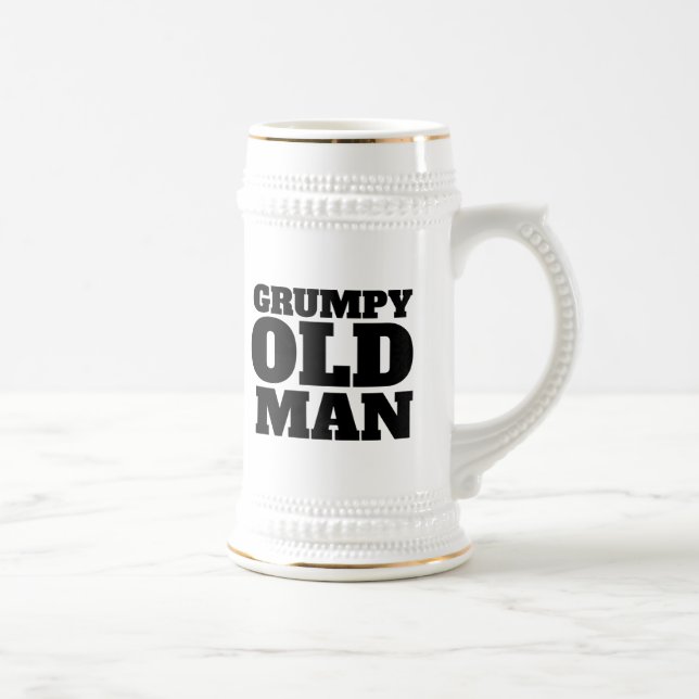GRUMPY OLD MAN BEER STEIN (Right)