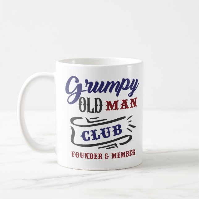 Grumpy Old Man Club Founder Member  Coffee Mug (Left)
