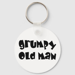 Grumpy old man keychain