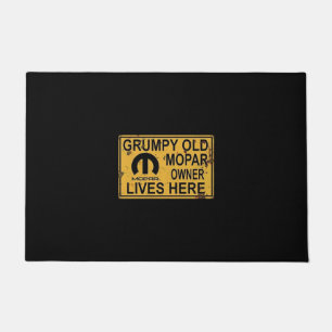 Grumpy Old Mopar Owner Car Doormat