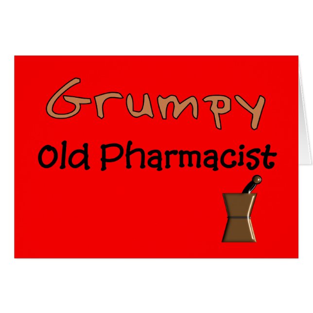 Grumpy Old Pharmacist T-Shirts and Gifts (Front Horizontal)
