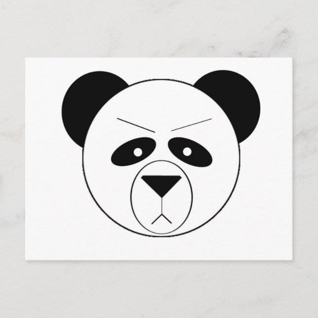 Grumpy Panda Postcard (Front)