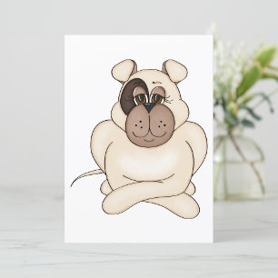 Grumpy Pit Bull Invitations
