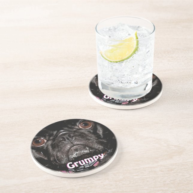Grumpy Puggy Coasters (Side)