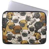 Grumpy Pugs / Funny Cute Pug Dogs Personalized