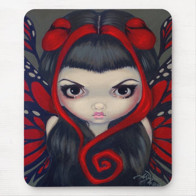 "Grumpy Red Fairy" Mousepad (Front)