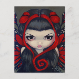 "Grumpy Red Fairy" Postcard