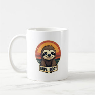 Grumpy Sloth Vintage Funny Retro Shirt Design Coffee Mug