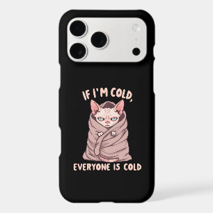 Grumpy Sphynx Cat Cold Humour Illustration
