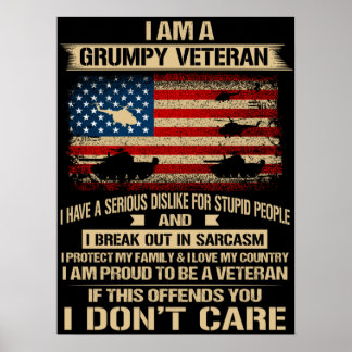 Grumpy Veteran Poster