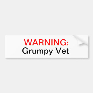 Grumpy Vets Bumper Sticker