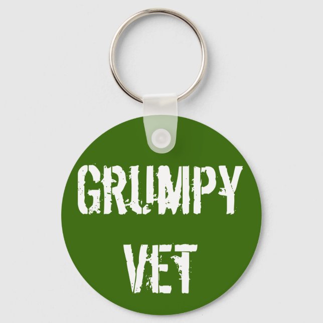 Grumpy Vets "Grumpy Vet" Keychain (Front)