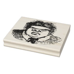 Grumpy Vintage Monster Rubber Art Stamp