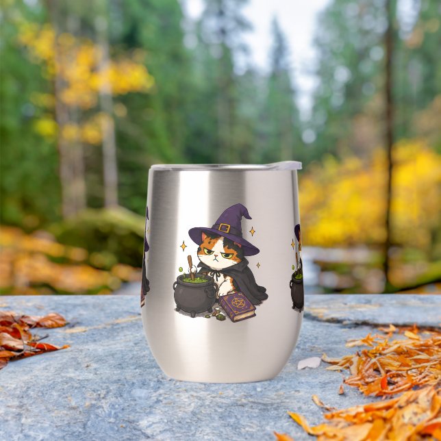 Grumpy Witch Cat Halloween  (Outdoor)