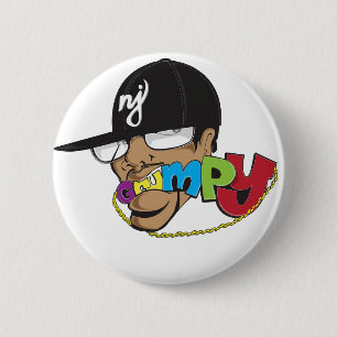 GRUMPY'S SHOP 2 INCH ROUND BUTTON