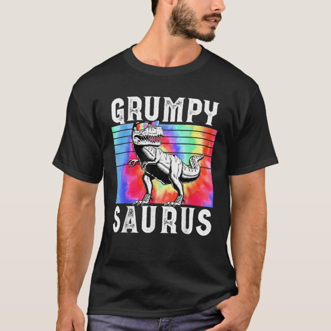 Grumpysaurus Dinosaur Family Grumpy Best Friend Sa T-Shirt (Front)