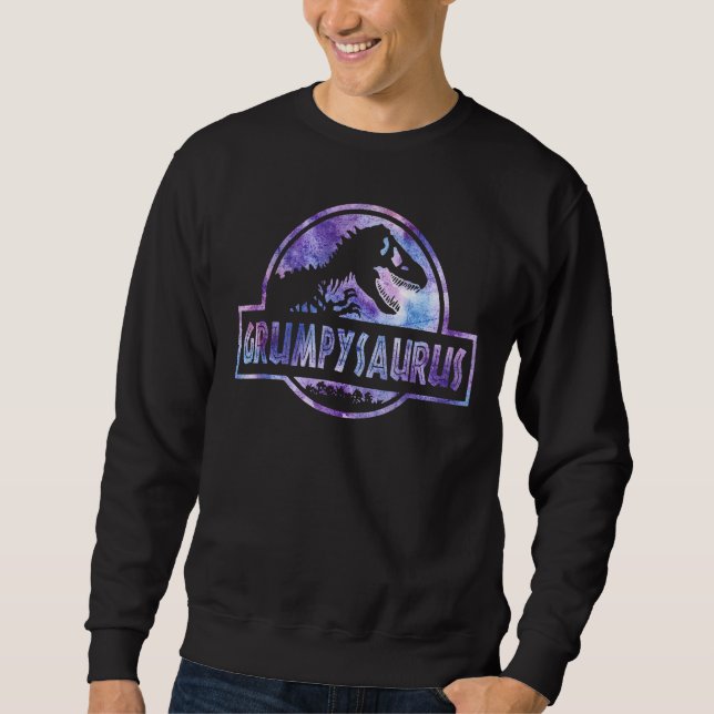 Grumpysaurus Dinosaur  Rex For Dad Mom Sweatshirt (Front)