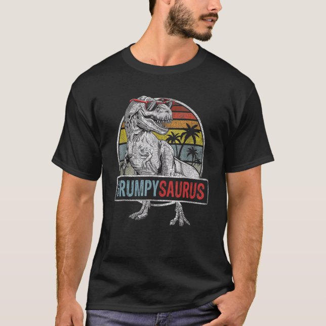 Grumpysaurus Rex Dinosaur Grumpy saurus Family T-Shirt (Front)