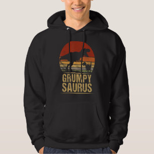 Grumpysaurus Rex Family Dinosaur Rex Dino Fathers Hoodie