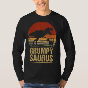 Grumpysaurus Rex Family Dinosaur Rex Dino Fathers  T-Shirt
