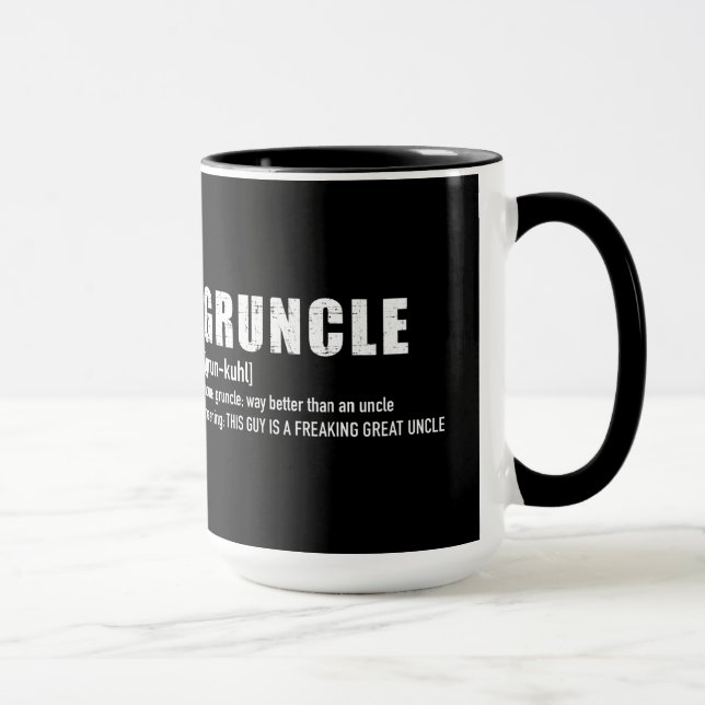 Gruncle for great uncle mug (Right)