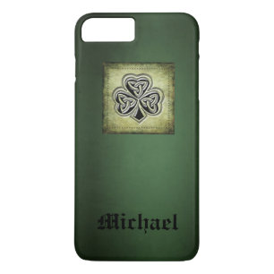 Grundge trendy lucky Irish shamrock personalized Case-Mate iPhone Case