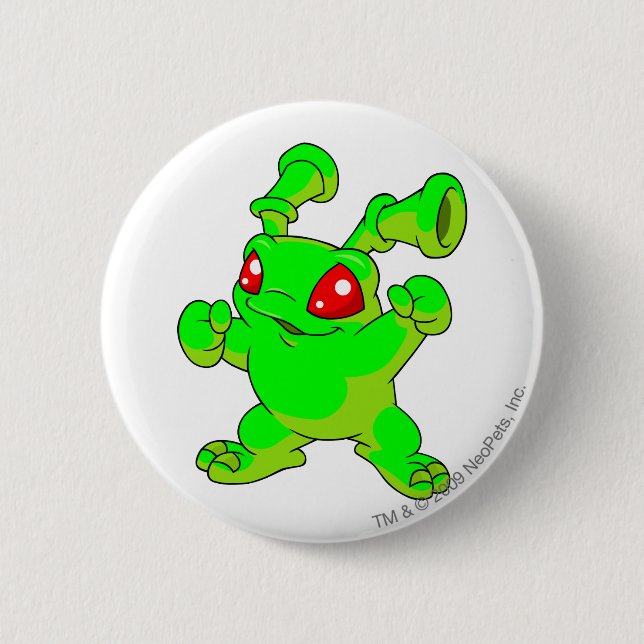 Grundo Glowing 2 Inch Round Button (Front)