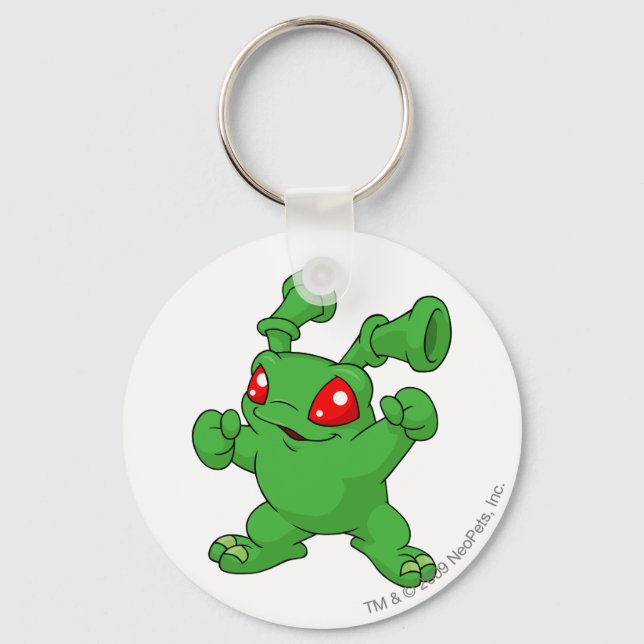 Grundo Green Keychain (Front)