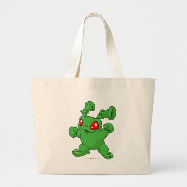 Grundo Green Large Tote Bag (Front)