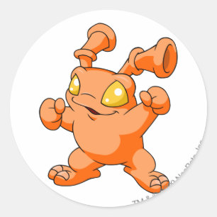 Grundo Orange Classic Round Sticker