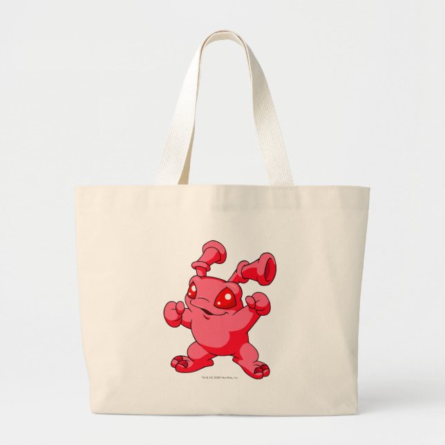 Grundo Red Large Tote Bag (Front)