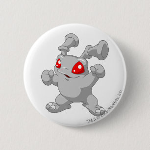 Grundo Silver 2 Inch Round Button