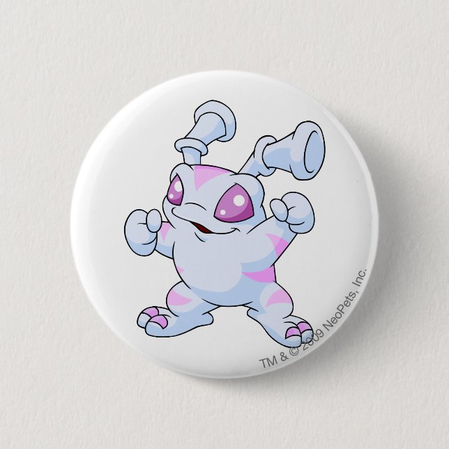 Grundo Striped 2 Inch Round Button (Front)