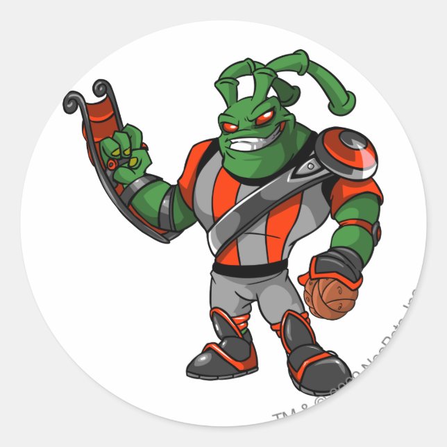 Grundo Virtupets Space Station Player Classic Round Sticker (Front)