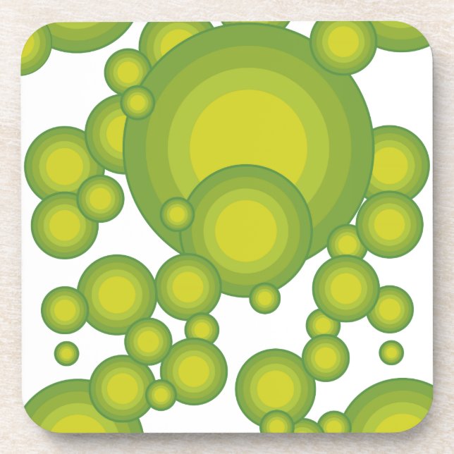Grüne Blasen Coaster (Front)
