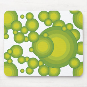 Grüne Blasen Mouse Pad
