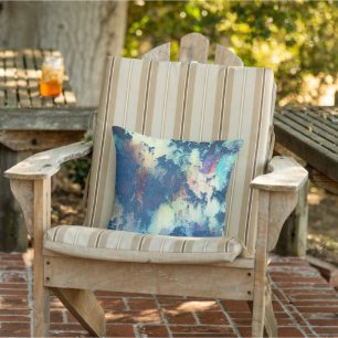 Grune patina, coussin extérieur rustique vintage