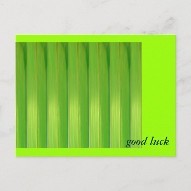 Grüner Bambus Postcard (Front)