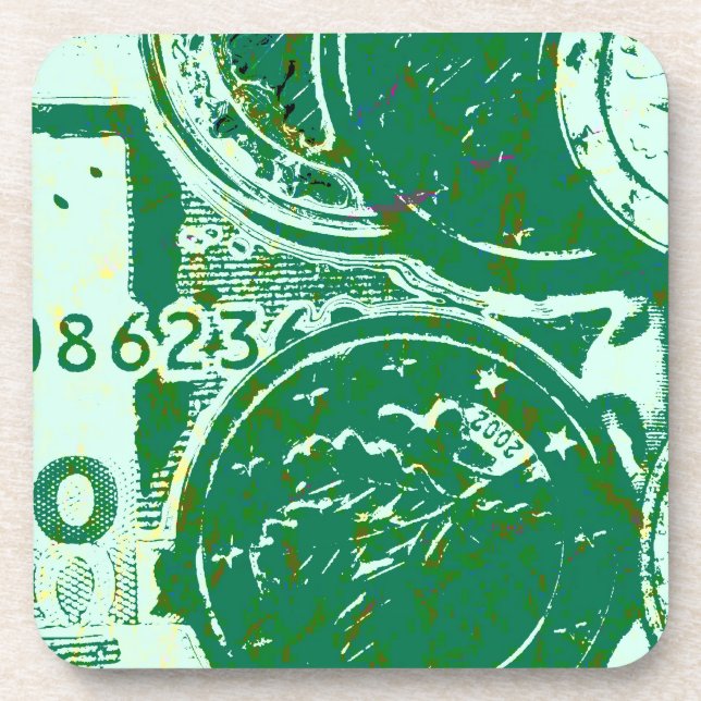 Grünes Geld Coaster (Front)