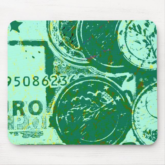 Grünes Geld Mouse Pad (Front)